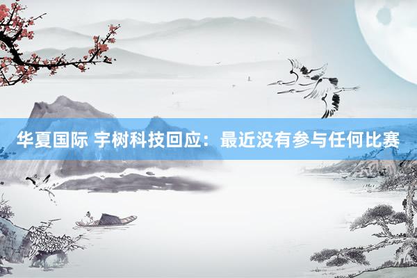 华夏国际 宇树科技回应：最近没有参与任何比赛